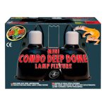 Support double lampe a d�me profond de zoo med