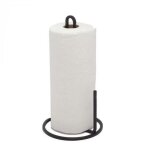 Support essuie - tout - umbra - m�tal noir - hauteur 32, 5 cm - diam�tre 16, 5 cm - poids 520 g