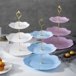 Support a gteaux amovible style europen 3 niveaux, assiette a fruits, support a dessert, dcoration ...