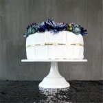 Support a gteau rond en fer de 12 pouces, assiette a gteau, pidestal, porte - dessert, fte d'anniversaire ...