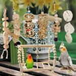 Support de hamac pour animal de compagnie, 7 pi�ces, oiseau, perroquet, cage, d�coration, balan�oire ...