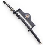 Support mural en bois 1 place epee presentoir plaque katana d�coration