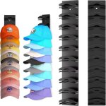 Support mural multicouche pour casquettes de baseball - rangement facile pour chapeaux le noir