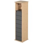 Support papier toilette - porte - papier toilette - armoire pour papier toilette - 2 niveaux + sortie ...