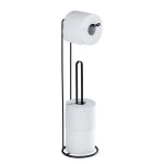 Support porte papier toilette lugano. noir