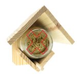 Support pour pot de beurre d'arachides h15 cm, pour oiseaux - trixie Support pour pot de beurre d'arachides h15 cm, pour oiseaux - trixie