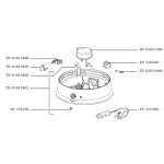Support (rep�re ts - 01022600) raclette gril wok (ts - 01022600 tefal)