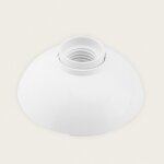 Support rond avec douille pour ampoules e27 blanc
