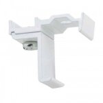 Support simple de tringle � rideau - aluminium - duralac - blanc boulet