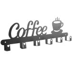 Support de tasse caf mural, signe dcor barre caf, tient, cintre