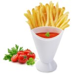 Support de tasse en plastique auto - support 2 en 1, support d'étagère a frites, sauce assortie, cône ... Support de tasse en plastique auto - support 2 en 1, support d'étagère a frites, sauce assortie, cône ...