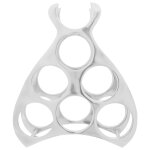 Support � vin vidaxl argent 32x14x37, 5 cm aluminium
