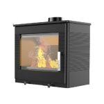 Supra - pole  bois fonte 8. 7kw noir fr9016160b