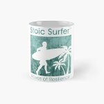 Surfer waves of resilience classic mug - 11 onces pour caf�, th�, tasse