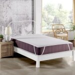 Surmatelas prot�ge - matelas 140 x 200 cm en coton blanc aucune