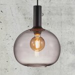 Suspension alton abat - jour verre gris fum�e Ø25 cm