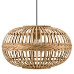 Suspension amsfield en bambou, forme ovale