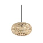 Suspension bambou ponte neg / naturel 1xe27 regx40x40cm