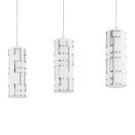 Suspension bayman a 3 lampes, d�cor lin�aire
