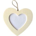 Suspension cadre photo coeur 80x105x5