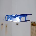 Suspension enfants avion bleu 50cm