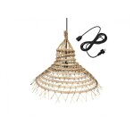 Suspension ext�rieur gaia outdoor cable beige fibre naturelle d60cm