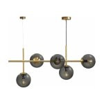 Suspension longue en verre et m�tal dor� - dyberg larsen