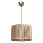 Suspension luminaire plafonnier �27 naturel d30x75cm