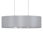 Suspension maserlo ovale, gris - argent�