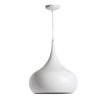 Suspension en m�tal blanc, d. 41 cm