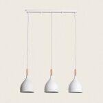 Suspension m�tal et bois karlek blanc 170 mm