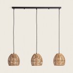 Suspension papier tress� mahali 3 spots iluzzia naturel