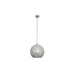 Suspension t�nor 1xe27 chrome mosa�que regx25x25 cm