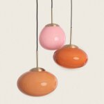 Suspension verre kurta gris