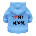 Sweats a capuche perfors pour animaux de compagnie, i love my spinal, manteau pour chien, smile puppy ...