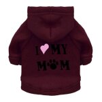 Sweats a capuche perfors pour animaux de compagnie, i love my spinal, manteau pour chien, smile puppy ...