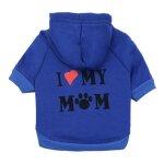 Sweats a capuche perfors pour animaux de compagnie, i love my spinal, manteau pour chien, smile puppy ...