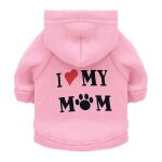 Sweats a capuche perfors pour animaux de compagnie, i love my spinal, manteau pour chien, smile puppy ...