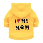 Sweats a capuche perfors pour animaux de compagnie, i love my spinal, manteau pour chien, smile puppy ...