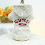 Sweat a capuche polaire en laine d'agneau pour chiens et chats, vtements chauds pour chiots et chats, ...