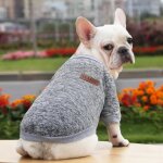 Sweat - shirt a capuche pour chien, vtement d'hiver chaud pour petit et moyen gabarit, bouledogue franais, ...