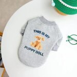 Sweat - shirt en velours pour chien beurre, costume de chiot teddy bichon, vêtements pour animaux de ... Sweat - shirt en velours pour chien beurre, costume de chiot teddy bichon, vêtements pour animaux de ...