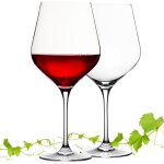 Sydney lot de 2 grands verres a vin rouge 920 ml en verre crystalline passe au lave - vaisselle