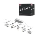 Sys c�ble corduo kit cup gu5, 3 max5x10w 230 / 12v cc 60va plastique / chrome