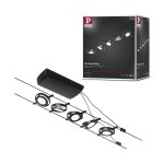 Syst�me c�ble corduo kit roundmac 5x4, 5w 3000k 230 / 12v cc 60va plast / noir