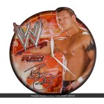 Jouet d'activit� - npz - pendule murale en bois wwe randy - 36 cm - noir - enfant