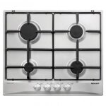 Table de cuisson au gaz glem gt64ix - 4 plaques de cuisson - niche - largeur : 56 cm - profondeur : 48 ...