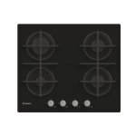 Table de cuisson gaz sur verre candy cvg6b