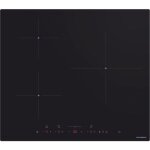Table induction schneider scti630n1s 3 foyers noirs commandes tactiles booster et minuteries