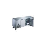 Table inox rfrigre tropicalise positive 420 litres, 3 portes gn 1 / 1, 465 w, 230 v - mono